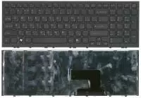 Клавиатура для ноутбука Sony Vaio VPC-EH, VPCEH, черная с черной рамкой