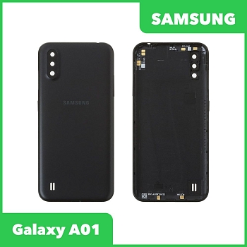 Задняя крышка корпуса для Samsung Galaxy A01 2020 (A015F), черная