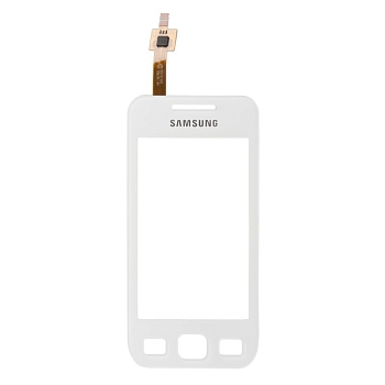 Сенсорное стекло (тачскрин) для Samsung Wave 525 GT-S5250, S5750 1-я категория, белый